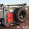 Overland trailer, off road trailer, camping trailer, custom off-road trailer, custom trailer builds, overlanding, off grid camping, off grid trailer, small off road trailer, small overlanding trailer, overland trailer rack, off road trailer rack, camping trailer rack, overland trailer RTT rack, roof top tent rack trailer, custom rack, best overlanding rack, nuthouse industries, nuthouse industries rack, nutzo rack, aluminum rack, aluminum overlanding rack, aluminum rtt rack, trailer tent, Off road expedition bed rack, off road bed rack, off road truck bed rack, Ohio trailer, Cincinnati trailers, car camping, jeep trailers, rtt camping, all aluminum trailers, Climate rite, heat ac tent, rhinorack, sunseeker, rotopax, aev pintler, spod, greenLiFE, Lithium, Zamp solar, Swing out tire carrier, vision x