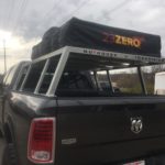 aluminum bed rack, aluminum truck bed rack, roof top tent rack, overlanding truck rack, full size truck rack, custom overlanding fabrication, custom truck rack, truck camping, car camping, ford bed rack, dodge bed rack, chevy bed rack, toyota bed rack, vision x light, vision x dura mini, snapin turtle straps, roto pax