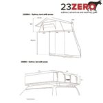 23Zero, Roof top tent, RTT, Car Camping, overlanding, overlanding tent, Sydney, Sydney dimensions