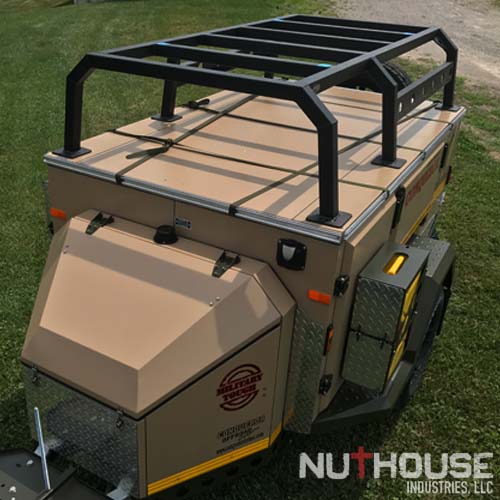 Conqueror Trailer with NutHouse Industries Rack